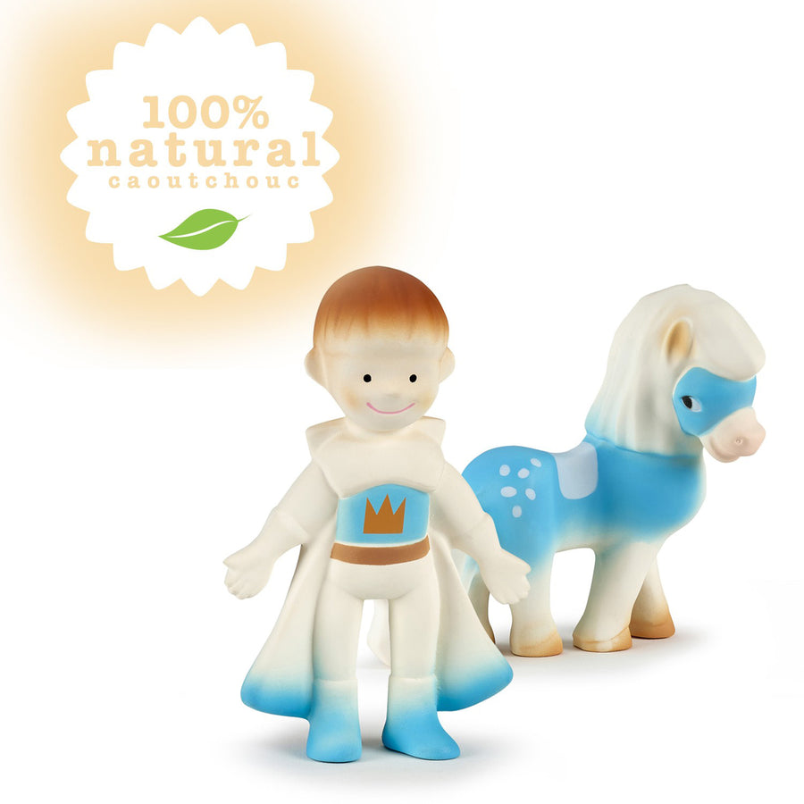 Coffret garçon 1er âge Papo, Figurines Léo & Bisou en caoutchouc, Collection PAPO BABY, jouet d’éveil 