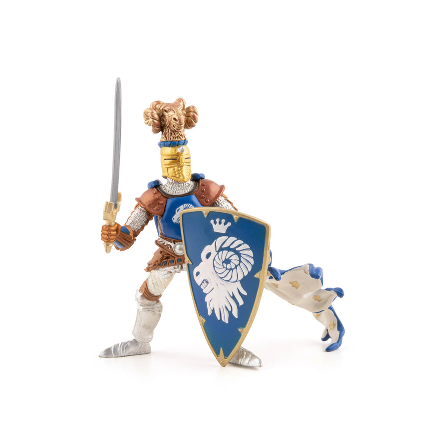 Maître des armes cimier bélier Papo en PVC, Collection Médiéval, jouet éducatif idéal pour enfants et collectionneurs