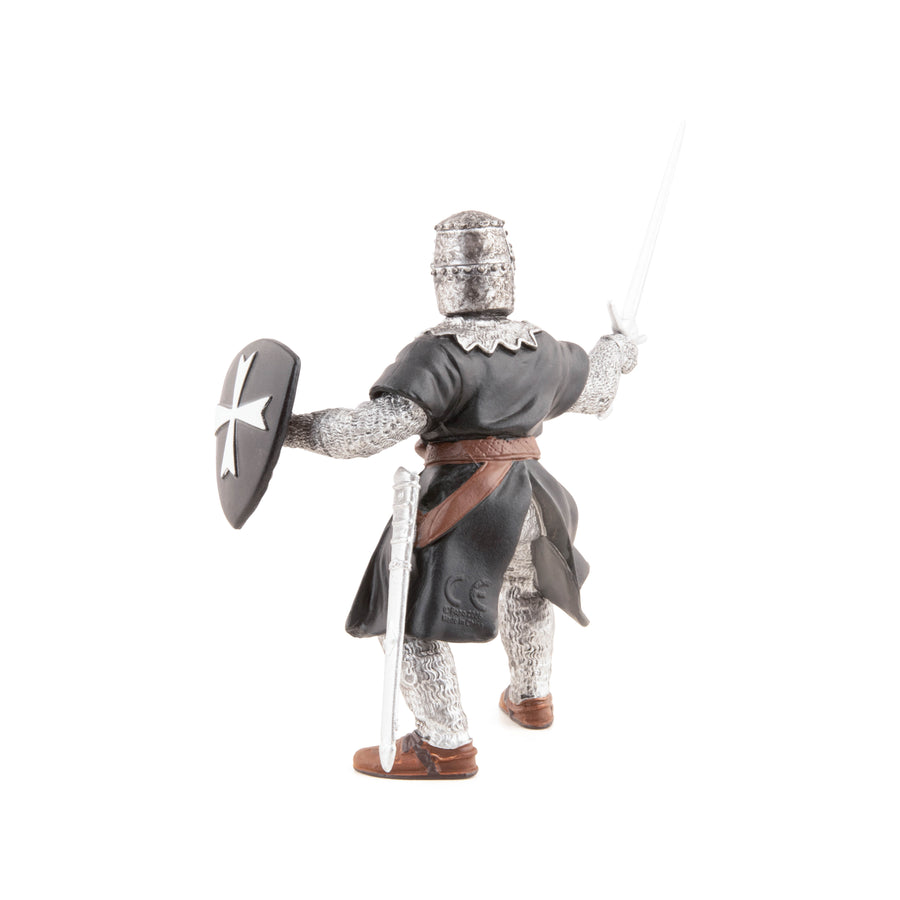 Chevalier hospitalier à l'épée Papo en PVC, Collection Médiéval, jouet éducatif idéal pour enfants et collectionneurs