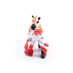 Cheval du roi Arthur rouge Papo en PVC, Collection Médiéval, jouet éducatif idéal pour enfants et collectionneurs