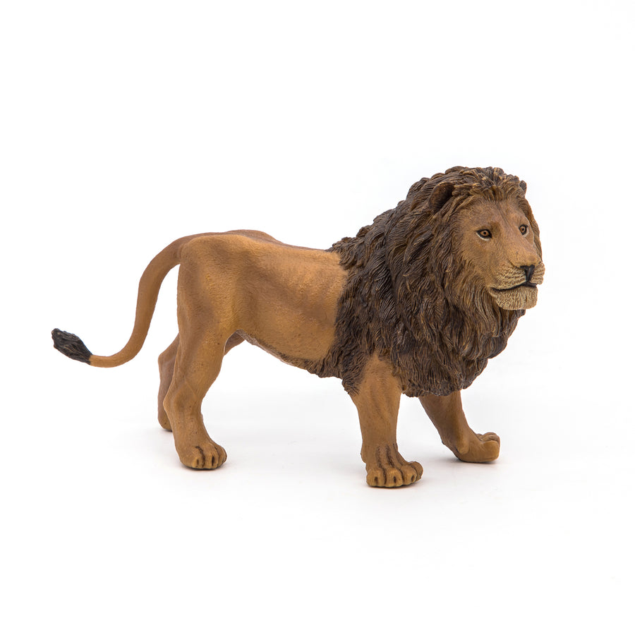Figurine Lion Papo en PVC, thème félins, Collection Animaux sauvages, jouet éducatif idéal pour enfants et collectionneurs