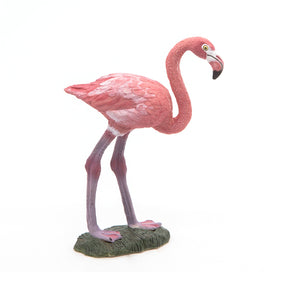 Figurine Flamant rose Papo en PVC, thème oiseaux, Collection Animaux sauvages, jouet éducatif idéal pour enfants et collectionneurs