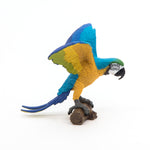 Figurine Perroquet Ara bleu Papo en PVC, thème oiseaux, Collection Animaux sauvages, jouet éducatif idéal pour enfants et collectionneurs