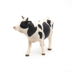 Figurine Vache noire et blanche Papo en PVC, Collection Vie à la ferme, jouet éducatif idéal pour enfants et collectionneurs