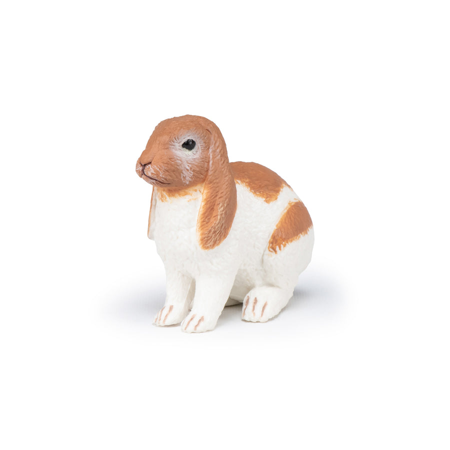 Figurine Lapin bélier Papo en PVC, thème basse-cour, Collection Vie à la ferme, jouet éducatif idéal pour enfants et collectionneurs