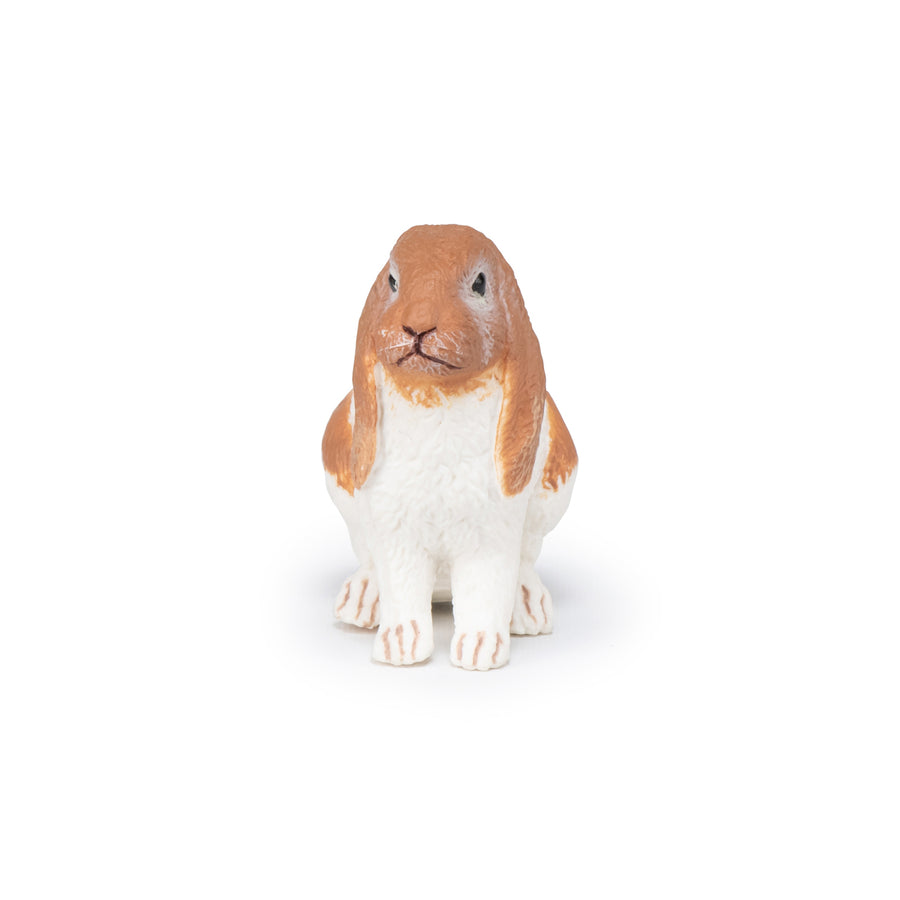 Figurine Lapin bélier Papo en PVC, thème basse-cour, Collection Vie à la ferme, jouet éducatif idéal pour enfants et collectionneurs