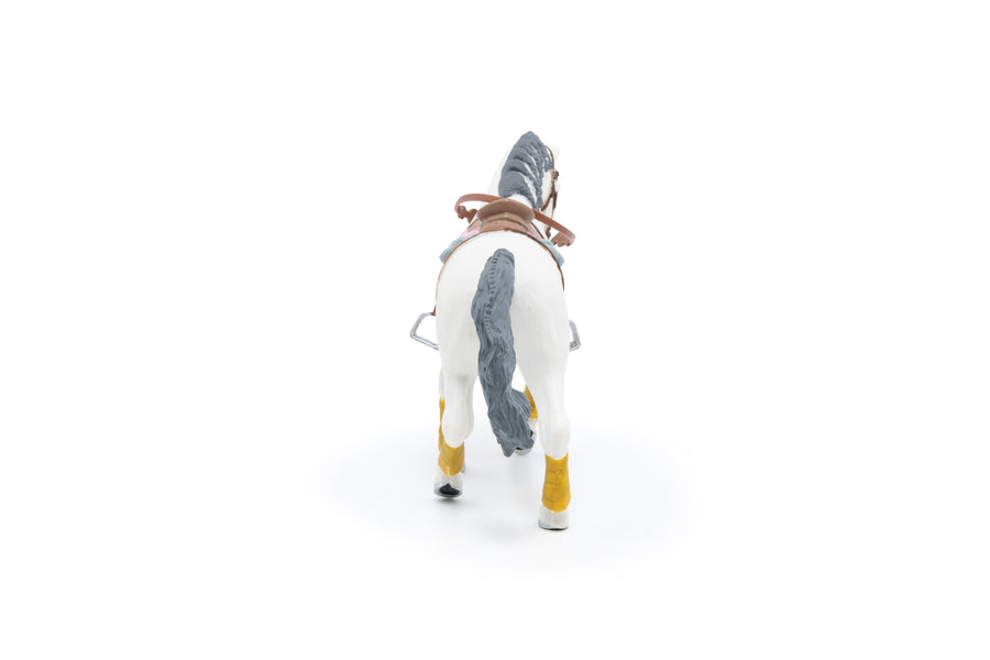 Figurine Cheval tressé Papo en PVC, Collection chevaux, jouet éducatif idéal pour enfants et collectionneurs