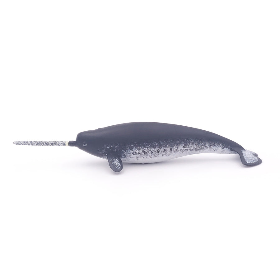 Figurine Narval Papo en PVC, Collection animaux marins, jouet éducatif idéal pour enfants et collectionneurs