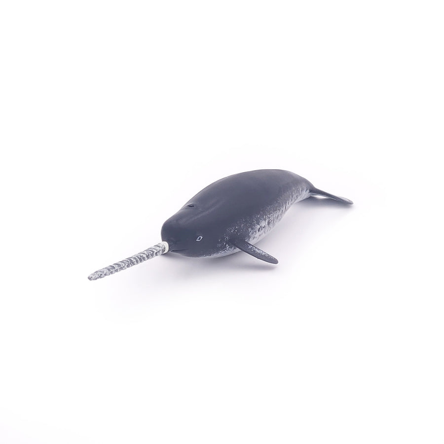 Figurine Narval Papo en PVC, Collection animaux marins, jouet éducatif idéal pour enfants et collectionneurs