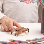Crabe Papo en PVC, Collection animaux marins, jouet éducatif idéal pour enfants et collectionneurs